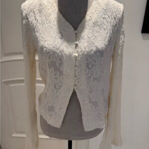 Cream Textured Fabric